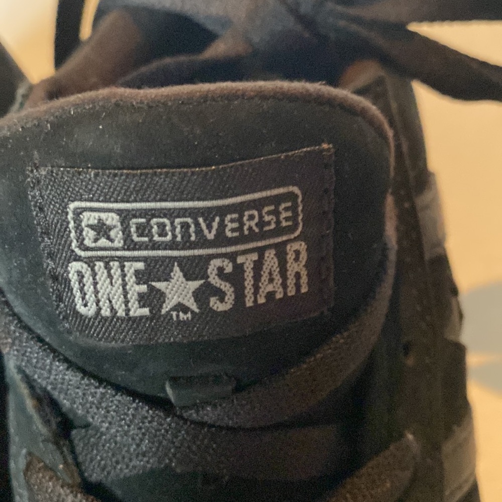 NWOT Converse One Star Black Suede Leather Sneakers - Picture 2 of 8